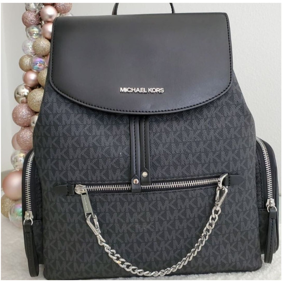 Michael Kors Chain Backpack And Wallet Set - Picture 2 of 10